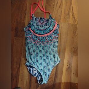 Colorful Kids One Piece Swimsuit